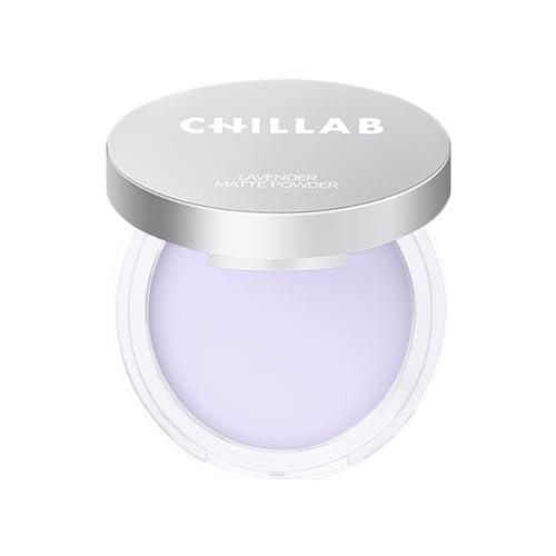 Chillab Lavender Matte Powder, Lightweight Translucent Setting Powder for Oily Skin, Oil Control for Men & Women, No Powdery Look, Blurs Pores, Matte Finish, Shine-Free, Face Powder for All Skin Tones